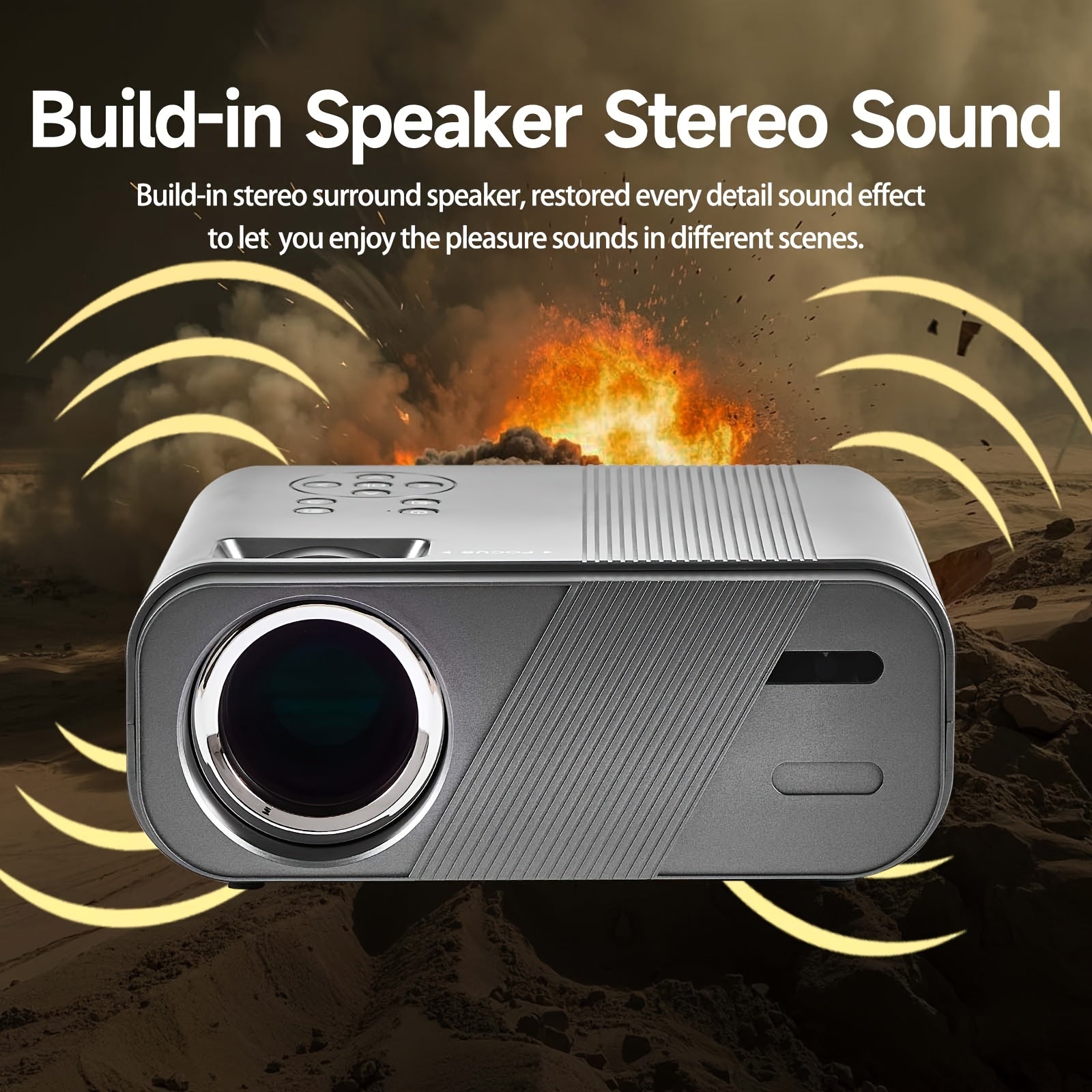 Home Theater Projector 1080P 20000 Lumens Wi-Fi 6 Wireless Screen Mirroring