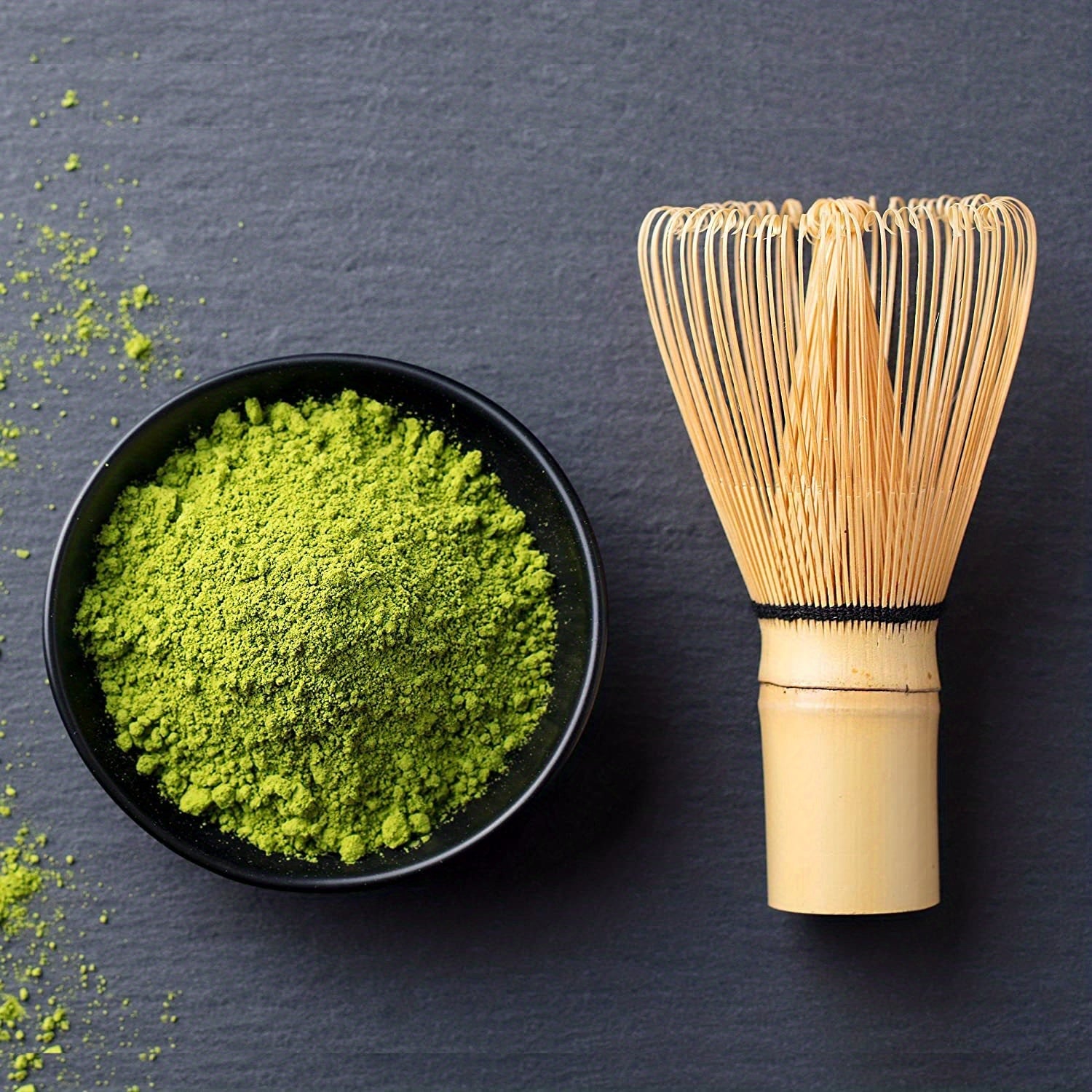 Traditional Japanese Matcha Whisk Bamboo Tea Frother Easy to Clean Green Tea Tool