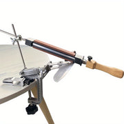 Keski qattiqlash uchun sozlanadigan burchakli ko'p bosqichli maydalash va silliqlash to'plami bilan pichoqni shimgich qilish tizimi