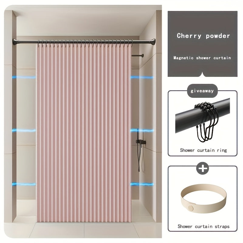 Shahar mavzusidagi suv o'tkazmaydigan sun'iy kətan dush pardasi, tutqichlar va magnit halqa bilan, faqat qo'l bilan yuvish, qisman astarlangan, oddiy to'qima, barcha mavsumlar uchun mos, hammom va mehmonxonalar uchun nam/quruq ajratish uchun ideal.