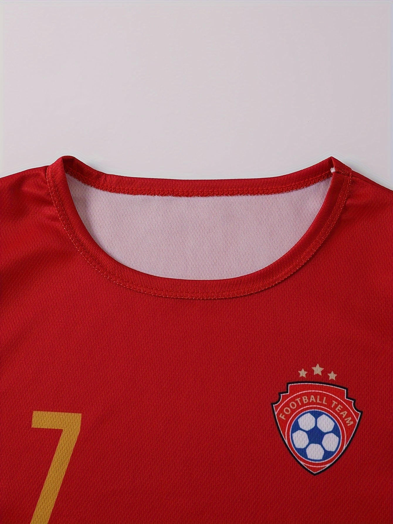 Kids' Soccer Jersey and Shorts Set for Boys and Girls in Red Green White Polyester Casual Spring Summer