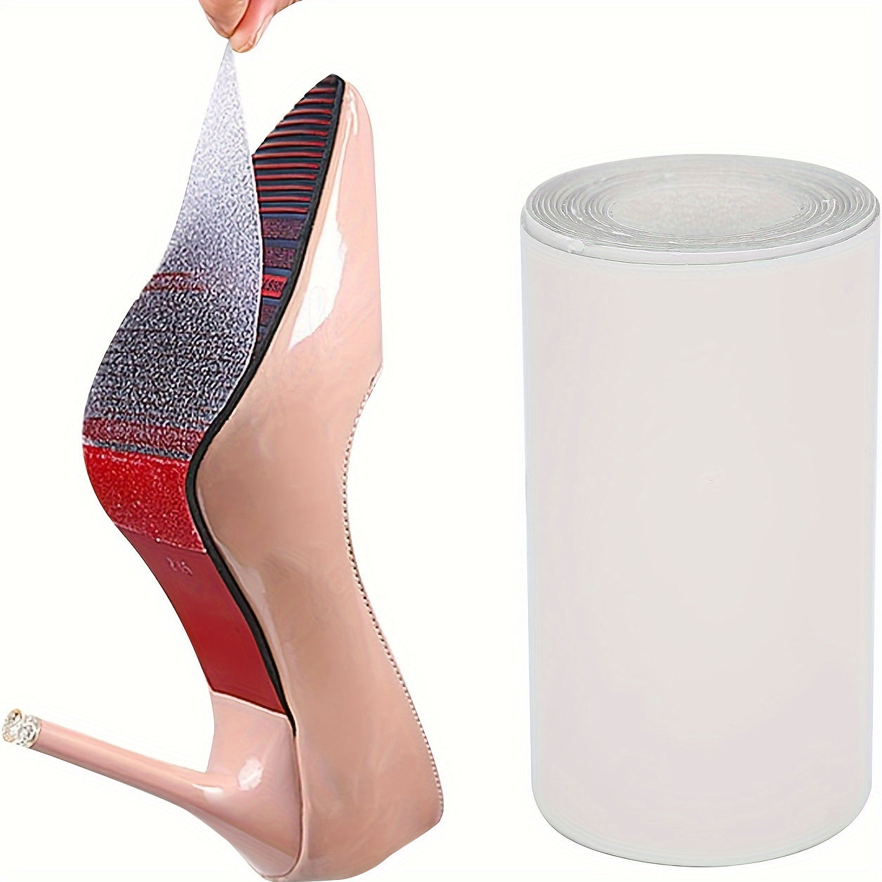 Women Shoe Anti-Slip Stickers Crystal Clear Self-Adhesive Heel Cover Pack