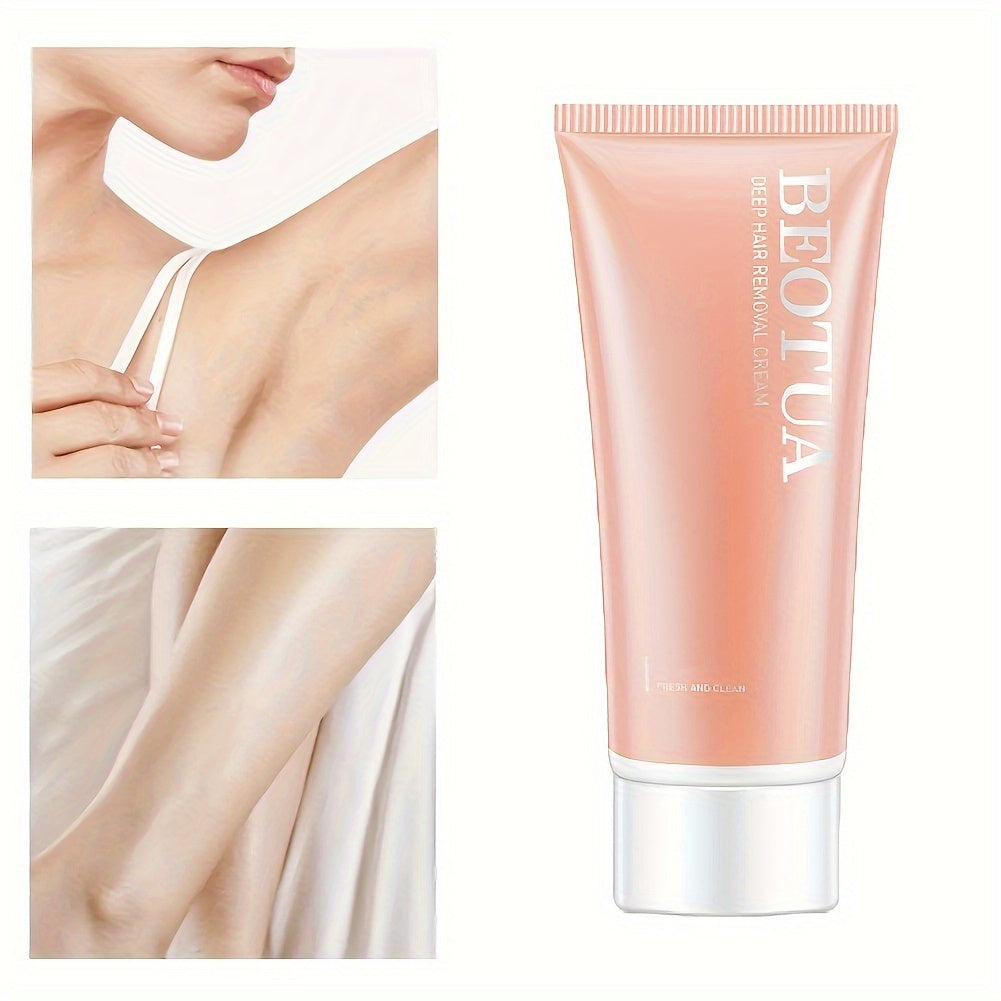 Hassas teri uchun yumshoq soch olib tashlash kremi, alkogolsiz, qo'ltiq osti va bikini zonasiga mos, ayollar uchun og'riqsiz soch olib tashlash, 1 dona.