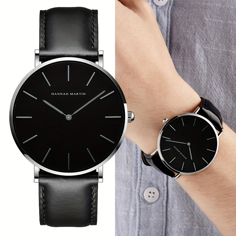 Men's Slim Minimalist Watch 6.9mm Thin Business Dress Watch