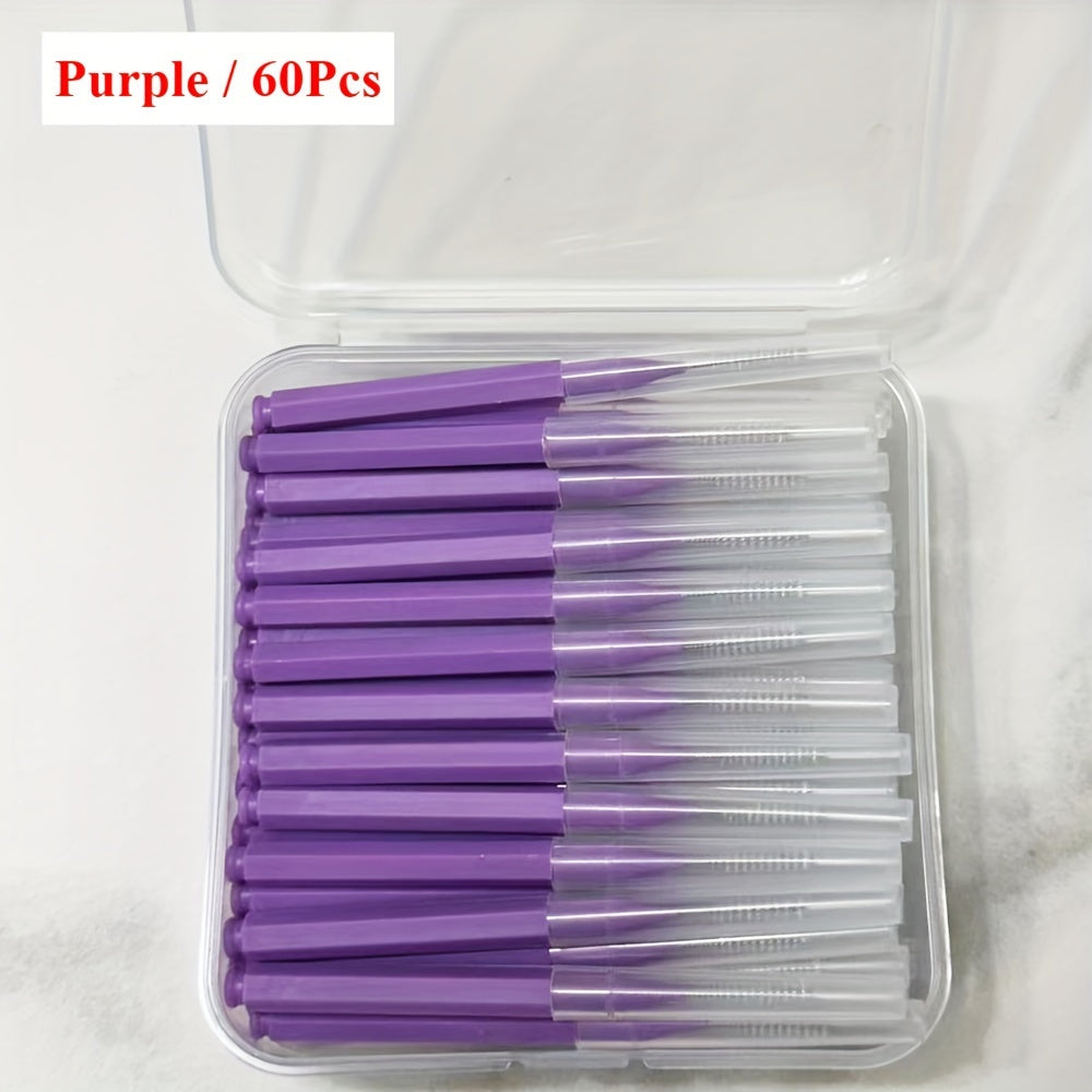 Interdental Brushes 60/120pcs Dental Flossing Tools for Oral Hygiene