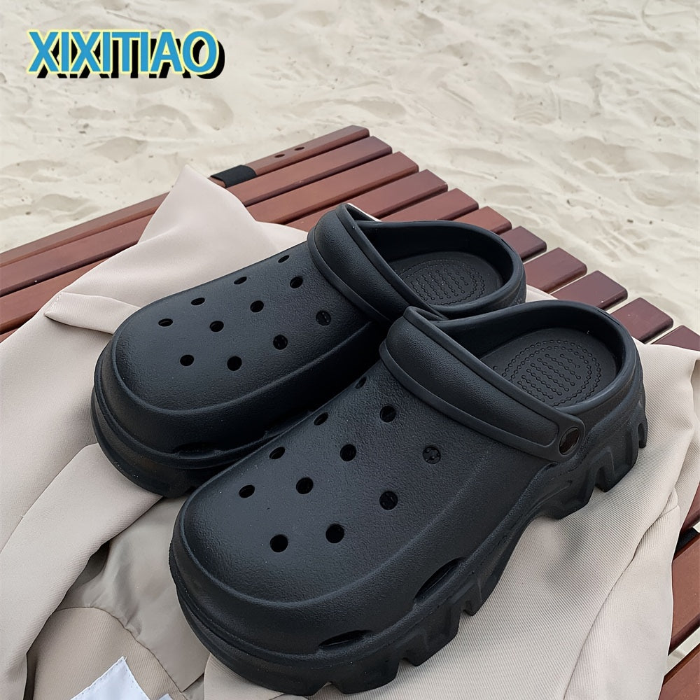 Women's Solid Color Mules & Clogs Breathable EVA Platform Slip-Ons