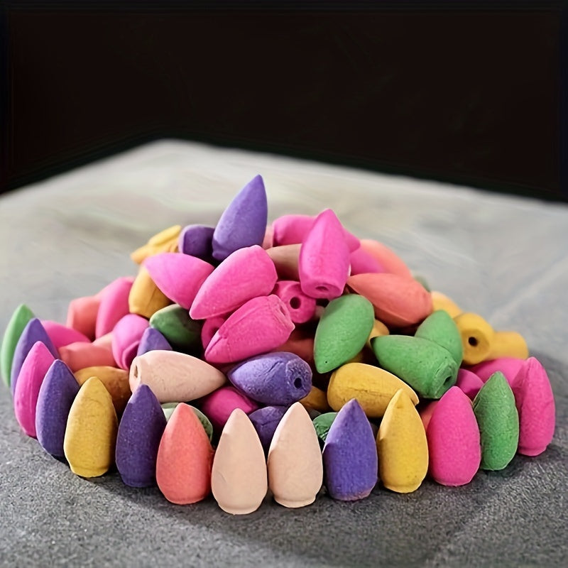 Pack of 60/31/111 Mixed Scent Backflow Incense Cones with Lavender and Sandalwood