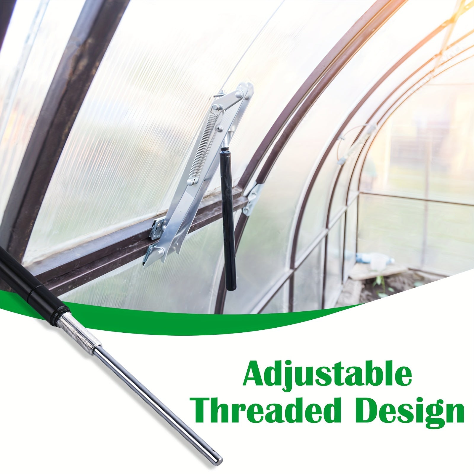 Greenhouse Vent Opener Replacement Cylinder Durable Solar-Powered for Automatic Windows