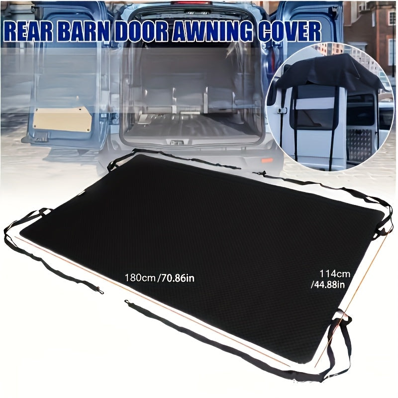 Durable Polyester Awning for Campervans Waterproof Black Easy Setup