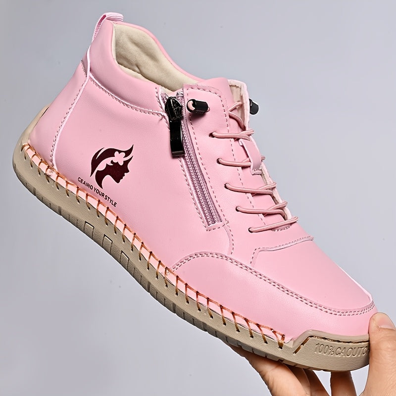 Women's Low-Top Slip-On Sneakers Non-Slip Rubber Sole Breathable Fabric All-Season