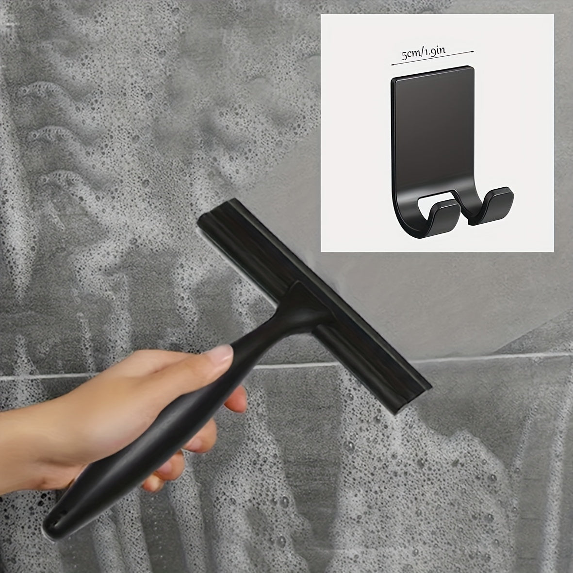 Dumaloq Plastik Silikon Squeegee, Dush, Deraza va Shisha Tozalash uchun, Ko'p maqsadli Bulutni O'chirish va Qor Olib Tashlash Vositasi, Hammom, Oshxona, Yashash Xonasi, Yotoqxona va Tashqi Foydalanish uchun Ideal.