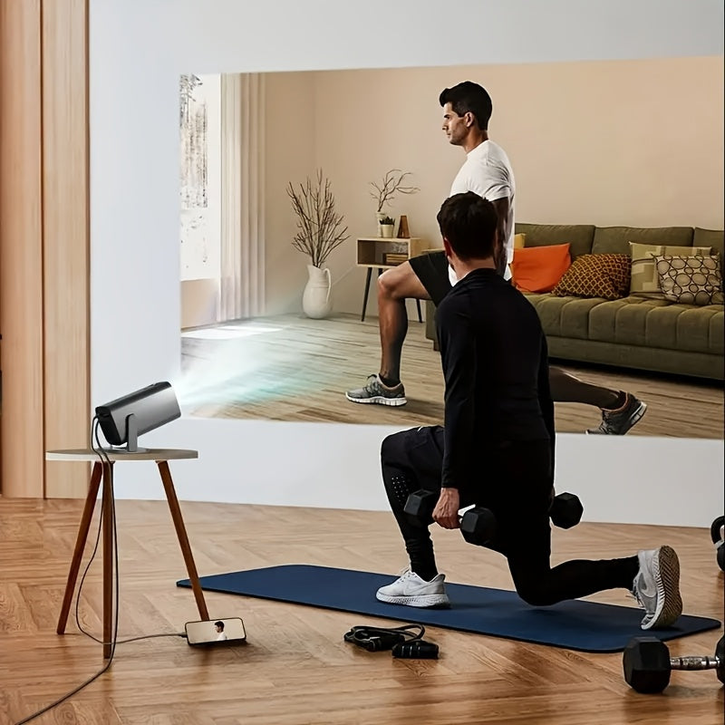 Портативный мини HD-проектор для домашнего кинотеатра, поддержка 1080P, совместимость с USB