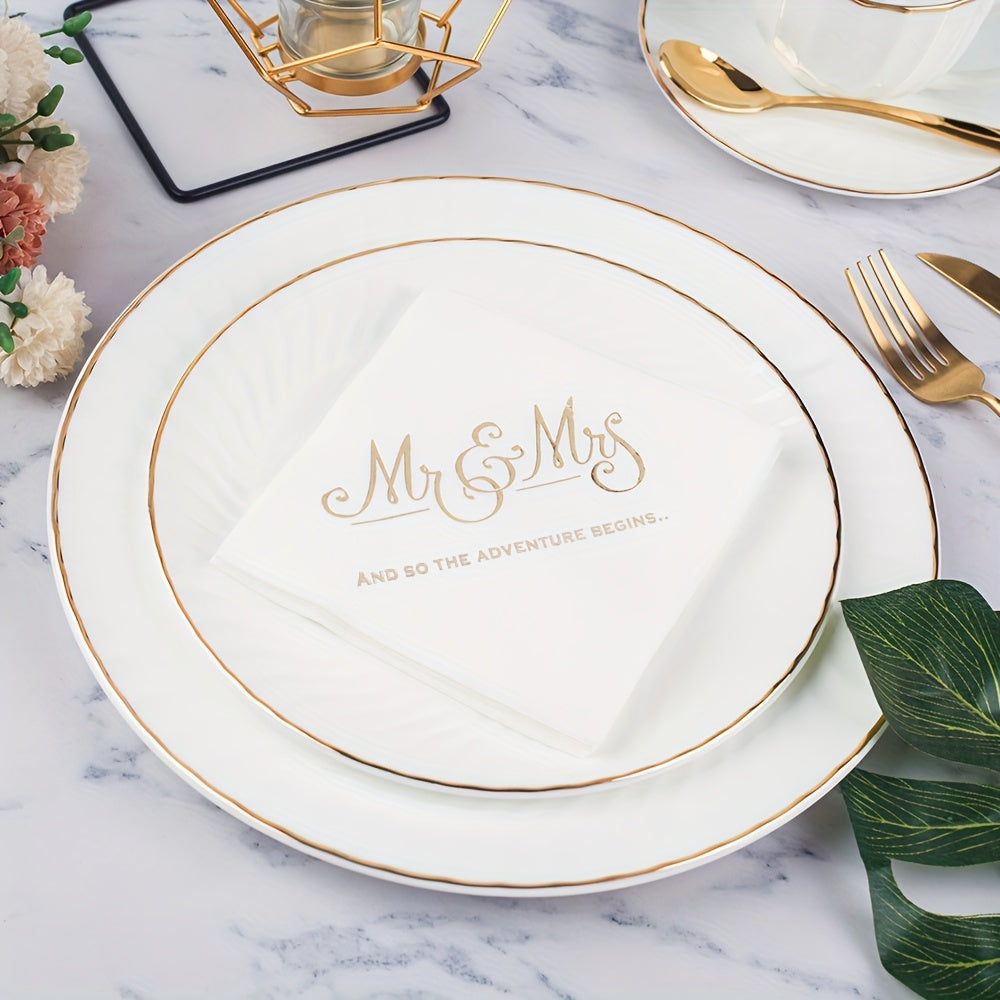 Rang-barang nafis, chiroyli, bir martalik salfetkalar to'ylar, partiyalar va ovqatlanish uchun