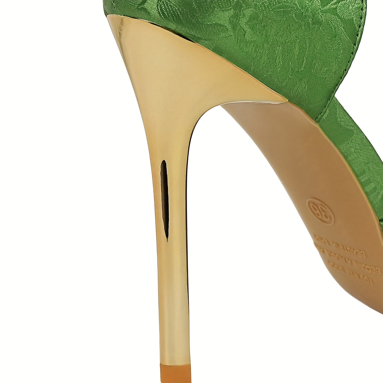 Women Green High Heels Stiletto Pointed Toe Pumps for Formal Events