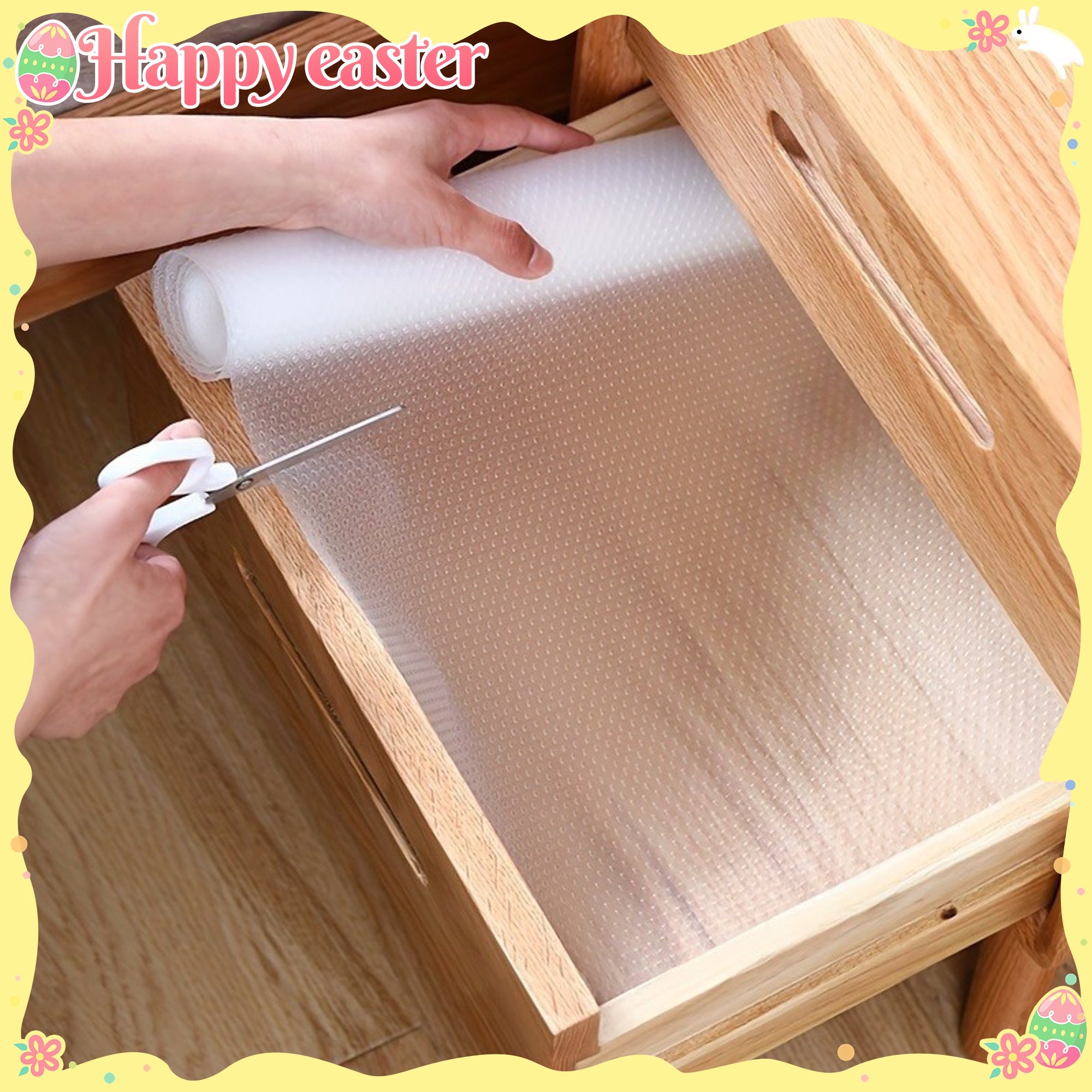 Clear Washable EVA Fridge Shelf Mat - Transparent Drawer Liner Reusable