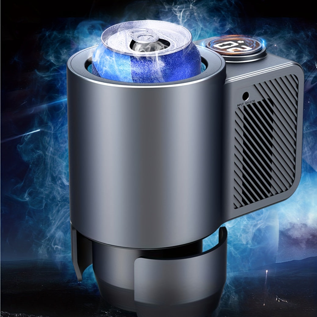 12V Sayohat uchun aqlli chashka, isitish va sovutish uchun haroratni boshqarish LED displeyi bilan