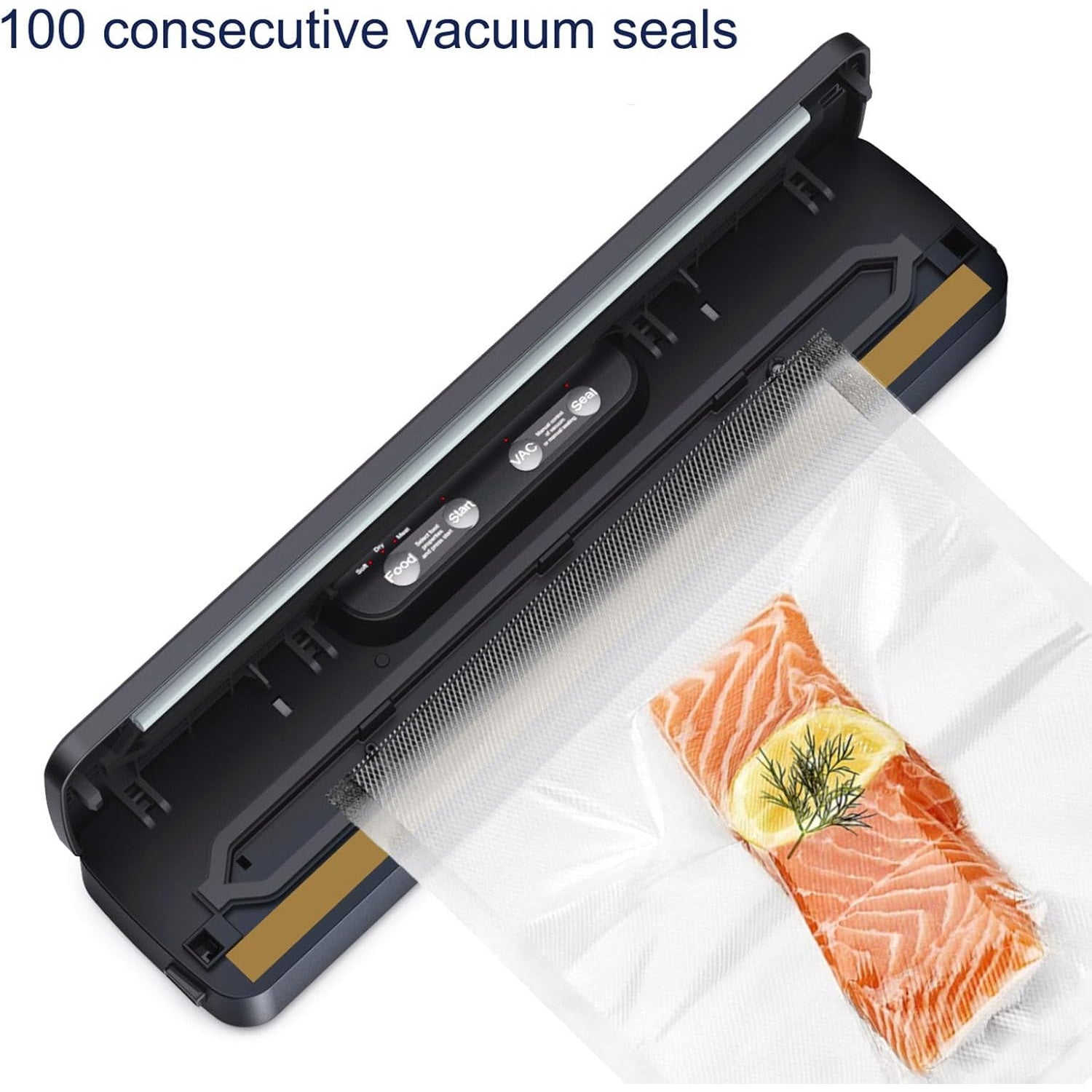 Автоматический вакуумный упаковщик 125 Вт с 5 мешками Многофункциональное сохранение продуктов