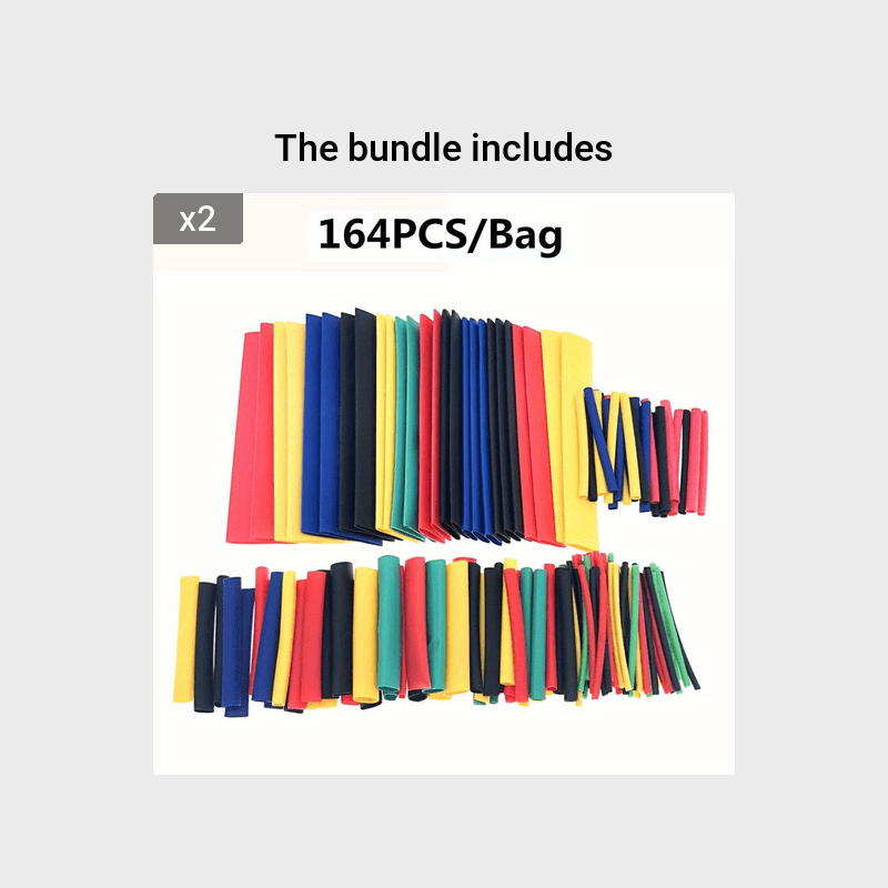 Heat Shrink Tubing Set 164/560 Pcs Multi-Color Polyolefin Wire Wraps