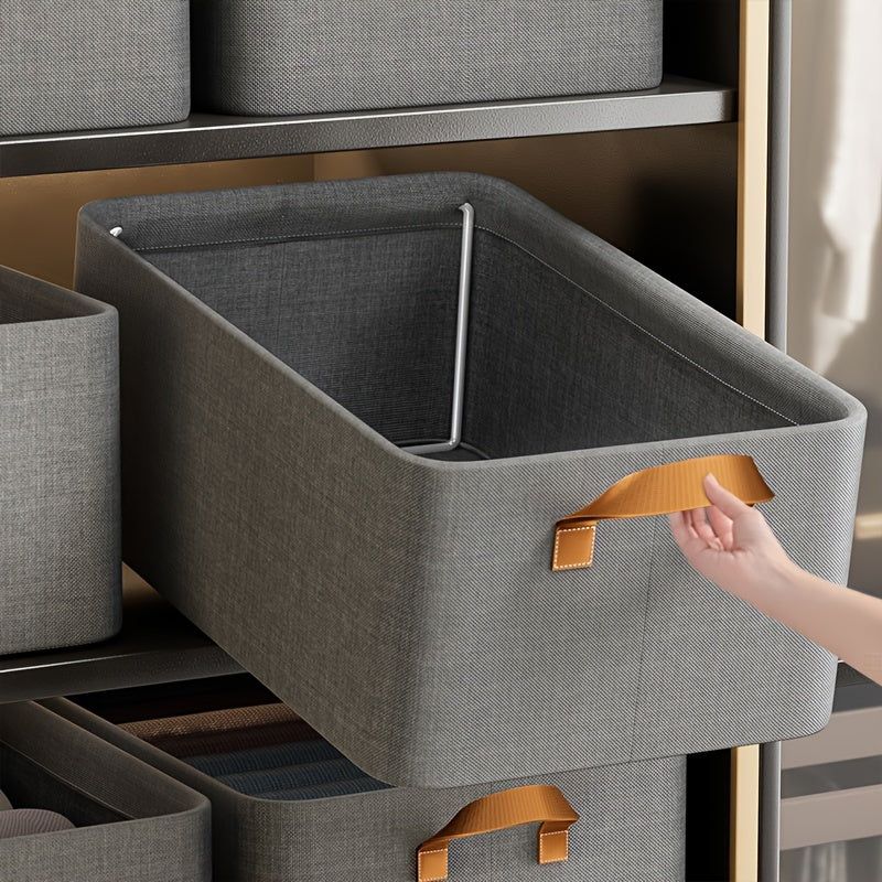 Большая складная коробка для хранения со стальной рамой, водонепроницаемая, устойчивая к царапинам, 26 л