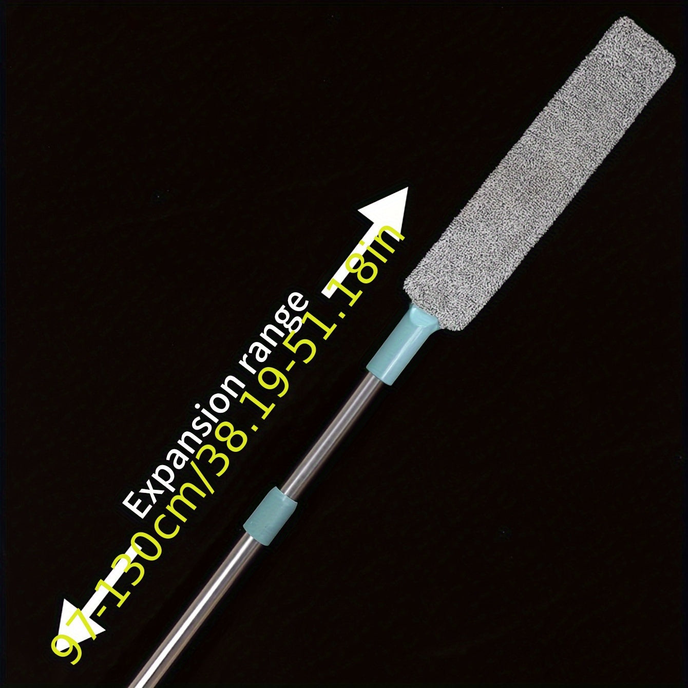 Kichraytiriladigan tutqichli chang tozalash cho'tkasi - Maishiy texnika va mebellar ostini tozalash uchun - Yotoqxona, Oshxona, Yashash xonasi, Avtomobil, Hammom uchun mukammal - Batareyasiz dizayn