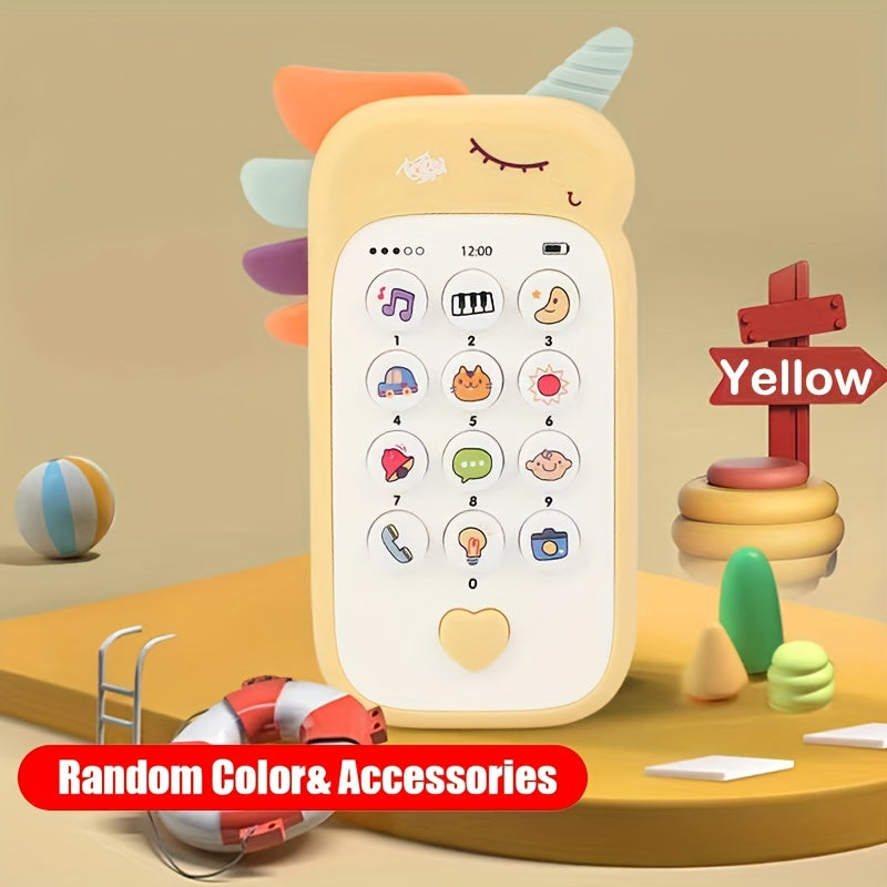 Bolalar uchun ta'limiy telefon o'yinchoq - Mustahkam va yorqin pushti, ko'k yoki sariq ranglarda - Bayram sovg'alari uchun ideal, batareyalar kiritilmagan