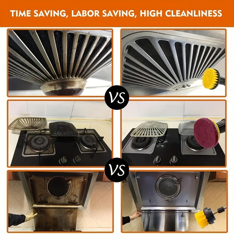 39-Piece Power Scrubber Brush Set for Bathroom Kitchen Car Floors Cordless Manual