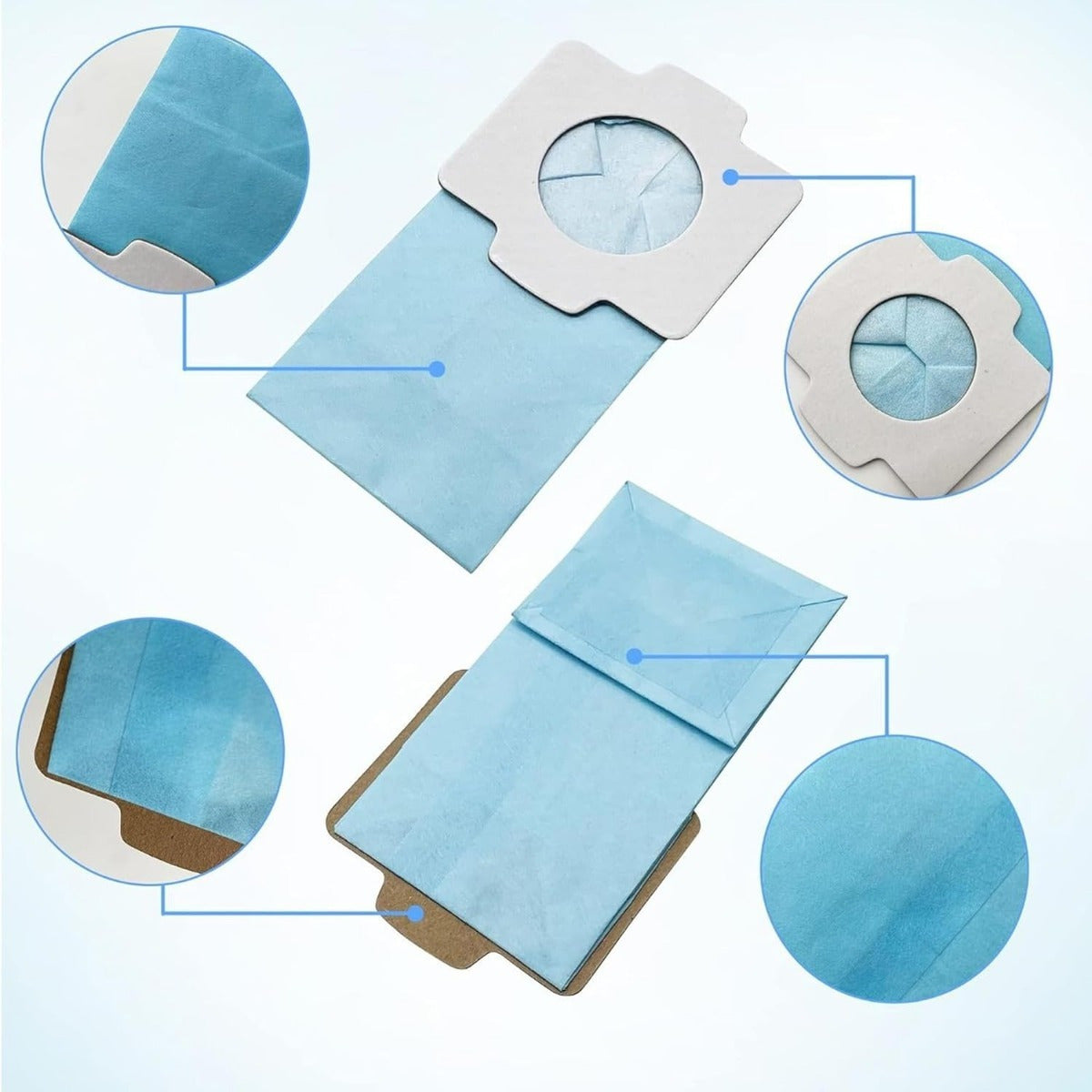 Mos keladigan modellarga mo'ljallangan maysa maysazorlash uchun vakuum sumkasi almashtirish to'plami, 10 ta