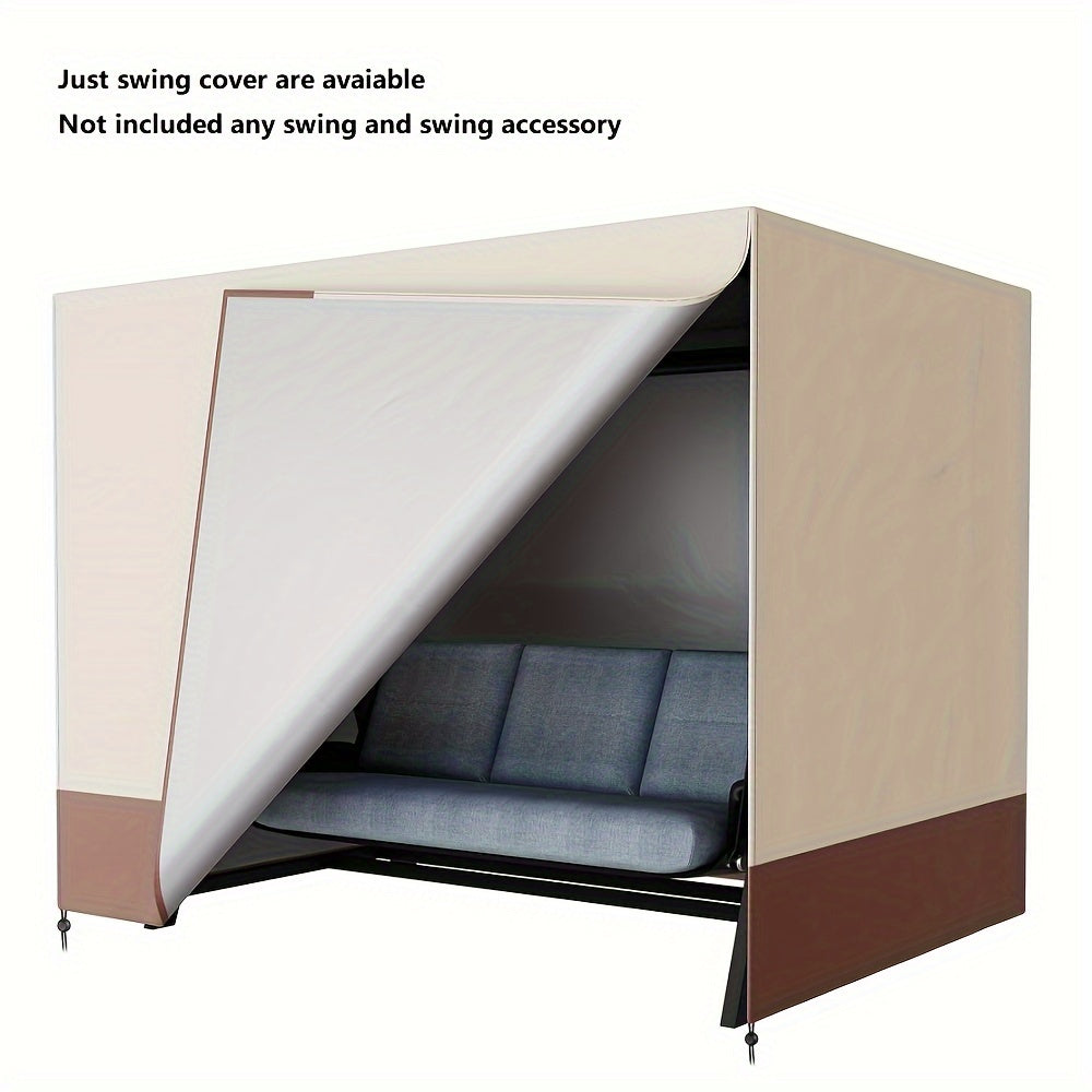 Outdoor Sun Protection Cover Polyester Taffeta Zipper Drawstring Black