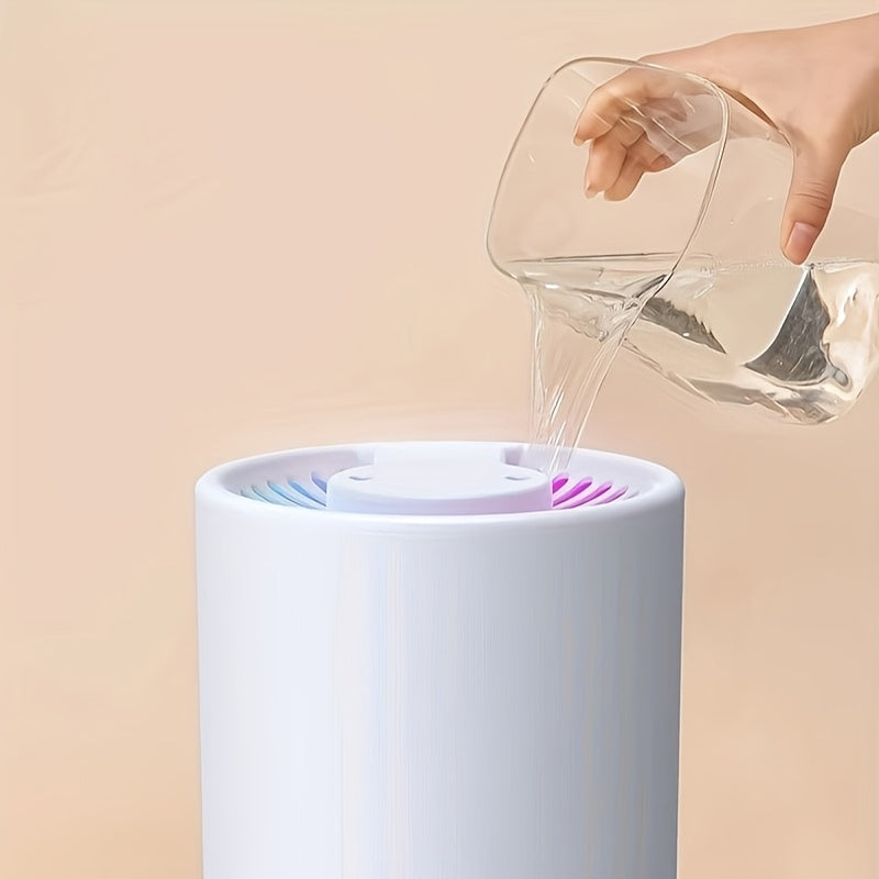 Large 5L USB Humidifier with Dual Mist and Colorful Ambient Lighting for Home Office