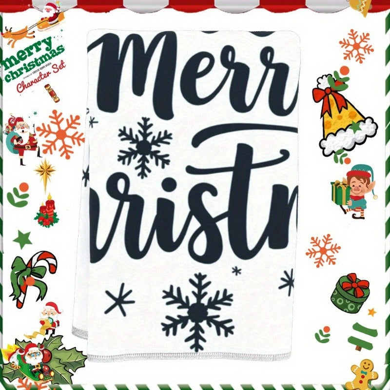 Christmas Towels 18x66cm Snowflake Merry Christmas Decorations Set of 1