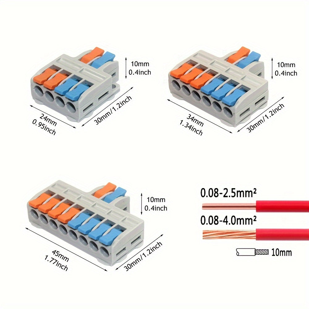 Mini Quick Wire Connectors 5/10 Pcs Universal Electrical Lighting Terminal Blocks