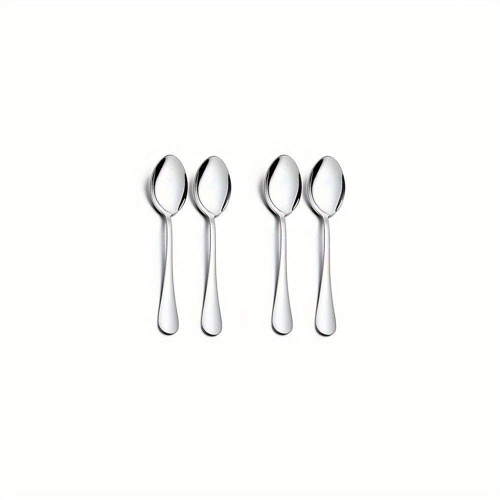 Set of 4/12 Stainless Steel Mini Coffee Spoons 4.8 Inches Dishwasher Safe