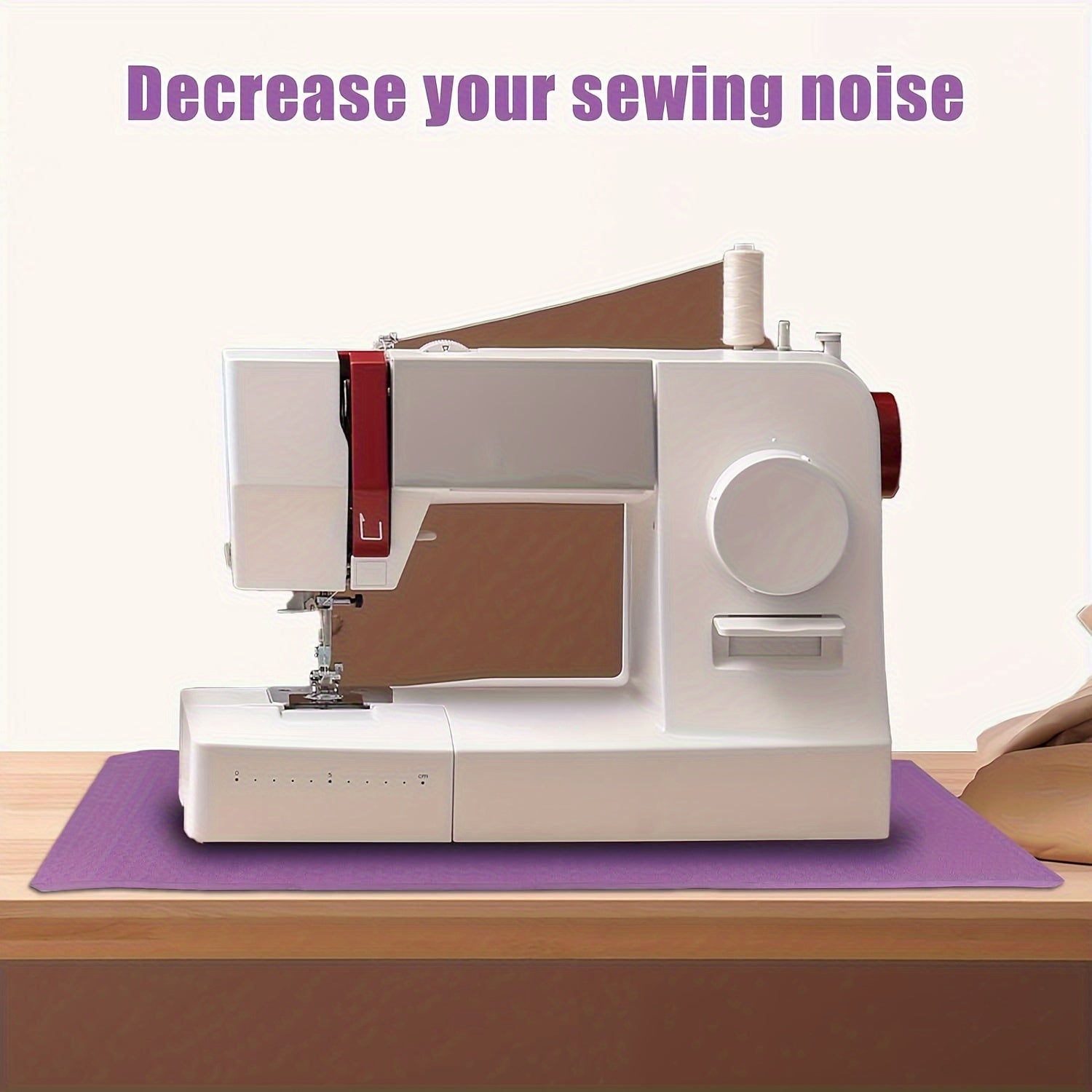 2 piezas de almohadillas silenciadoras para máquina de coser y alfombrilla para pedal azul púrpura, antideslizante, que reduce vibraciones