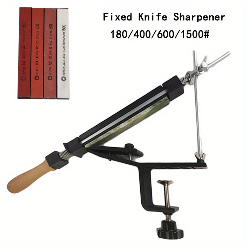 Qoʻlda ishlovchi pichoq silliqlash mashinasi, olmosli silliqlash toshi bilan mahkamlagich va ergonomik tutqich