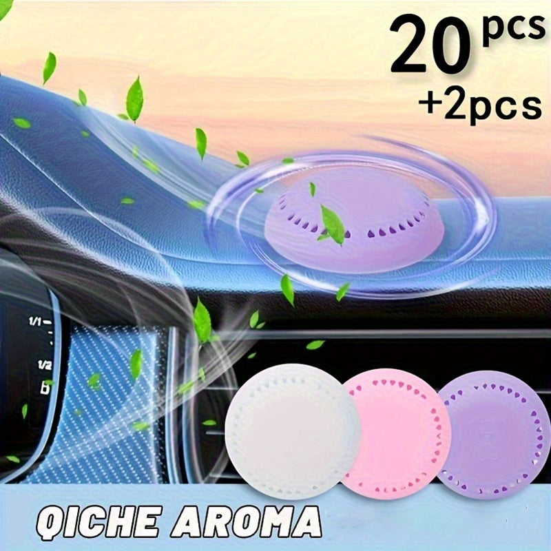 20Pcs Long-Lasting Fragrant Solid Deodorizer Tablets for Home Car Bathroom