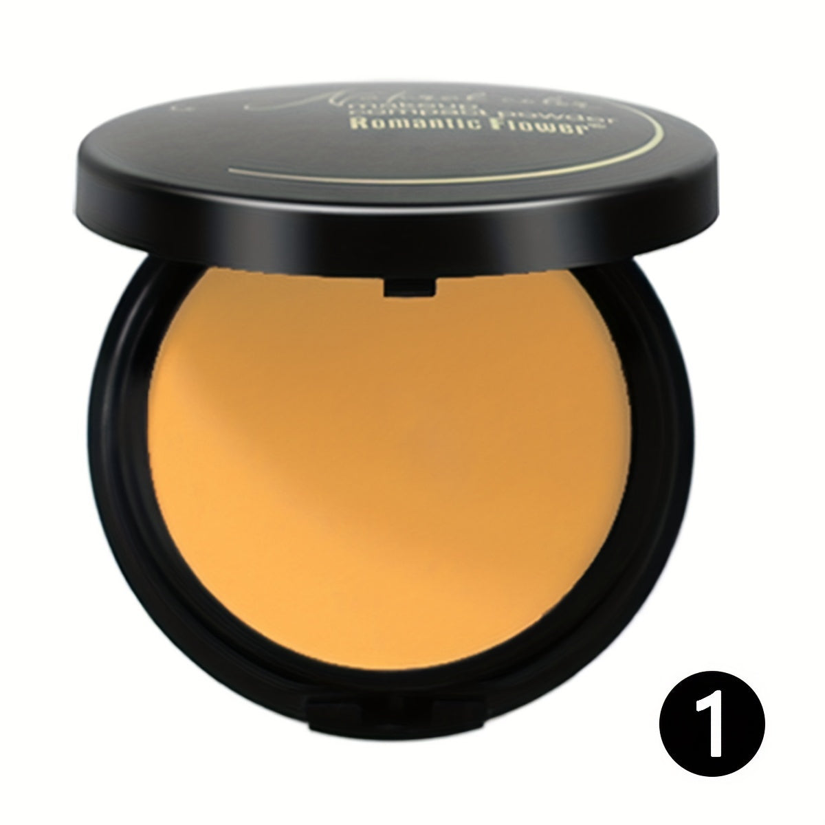 Polvo prensado mate para mujer, resistente al agua, cobertura total para piel oscura