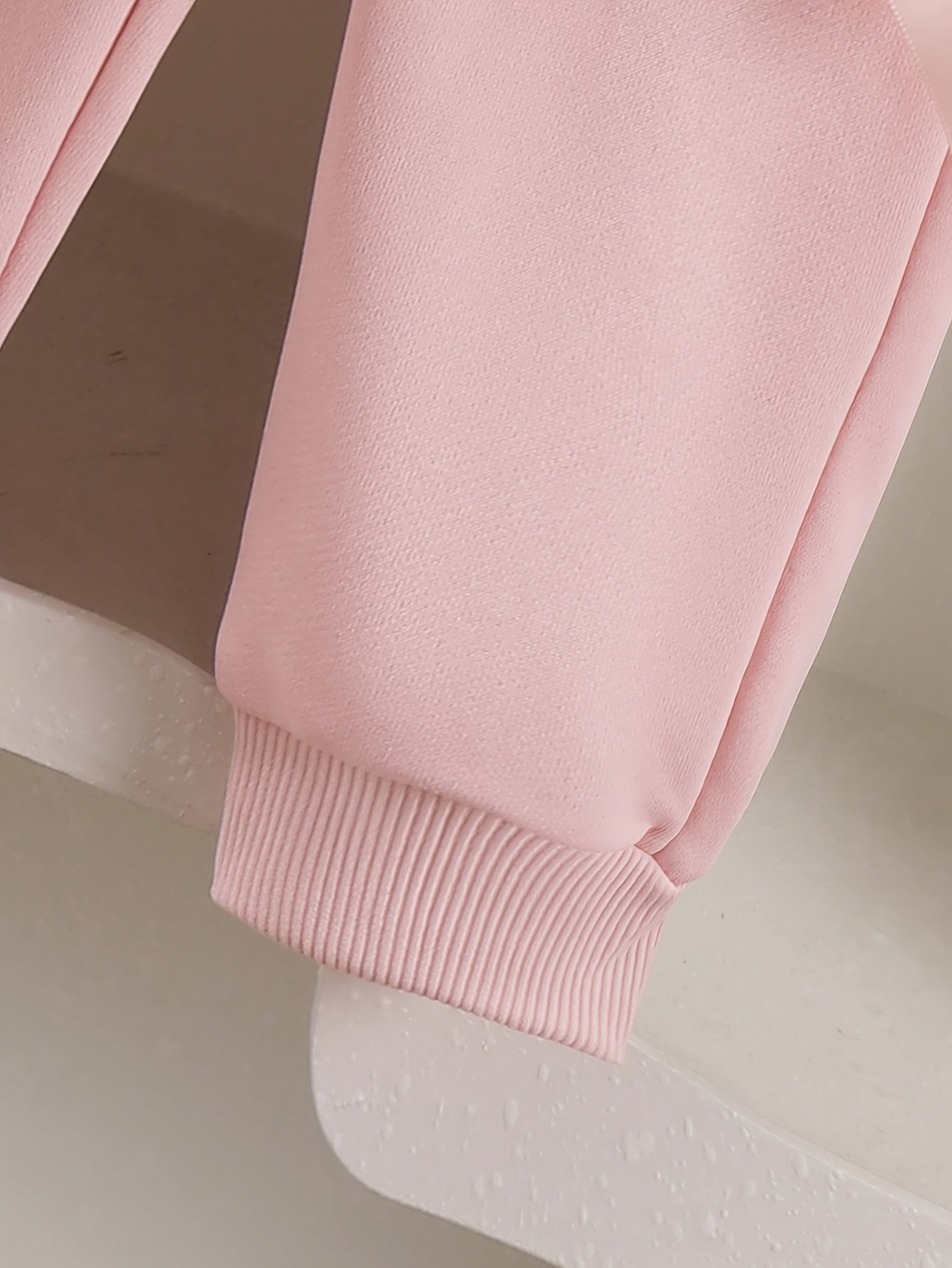 Baby Girls' Pink Sweatshirt and Pants Set with Bows for Spring and Fall