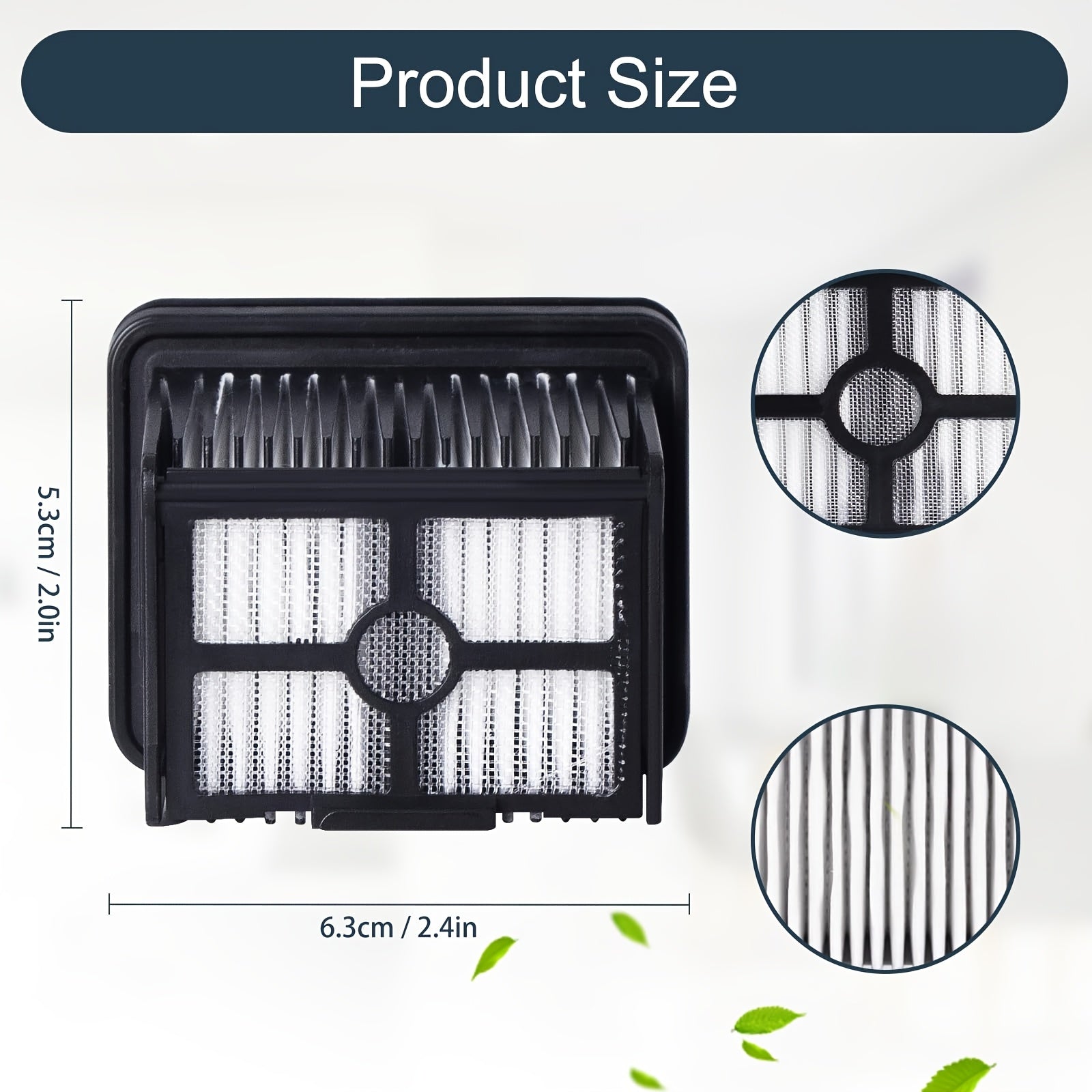 Set of 5 HEPA Filters for Wet Dry Vacuum Cleaners Replacement Parts