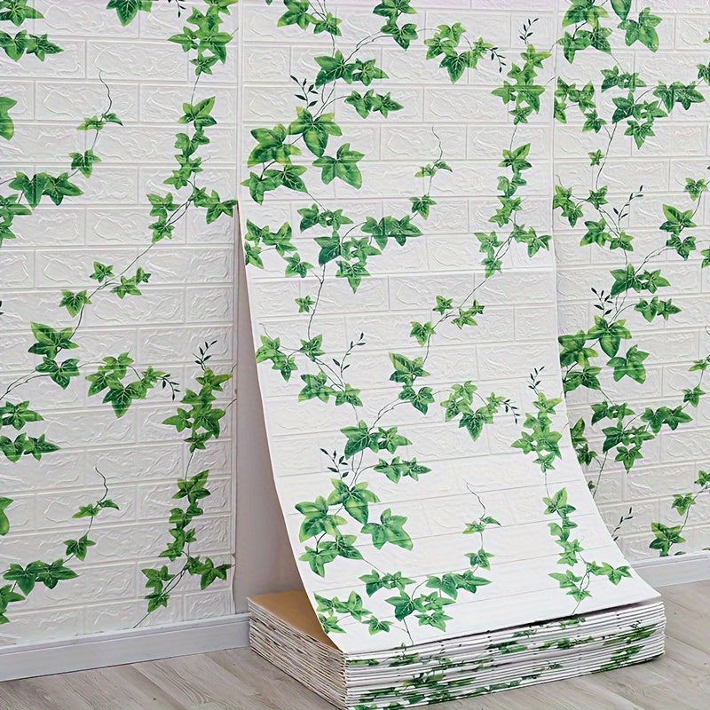 3D Brick Wallpaper Peel and Stick Waterproof Self-Adhesive Contact Paper for Home Decor 69.85cm x 16.4ft