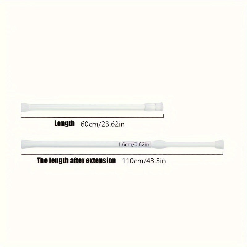 Adjustable Telescopic Spring Rod for Door Window Bathroom Clothes Drying