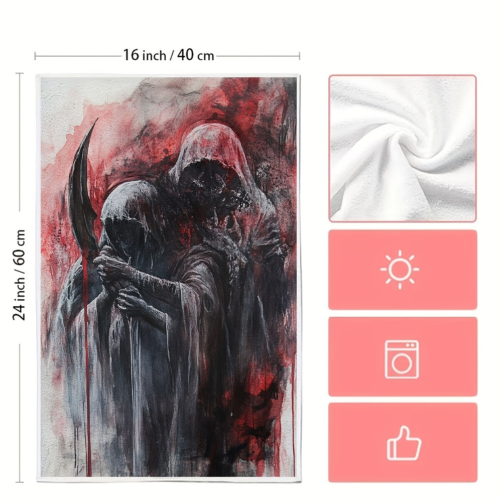 Получите 2 ультрамягких кухонных полотенца в дизайне "Слaughter Tarotesque Dark". Эти высокоабсорбирующие кухонные полотенца идеально подходят для праздничного декора. Машинная стирка, размер 16x24 дюйма. Номер товара 2KYSYS1218653.