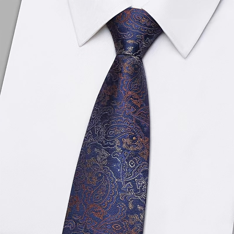 Erkaklar uchun jigarrang naqshli zipli bog'lam, rasmiy ish, to'y va tadbirlar uchun