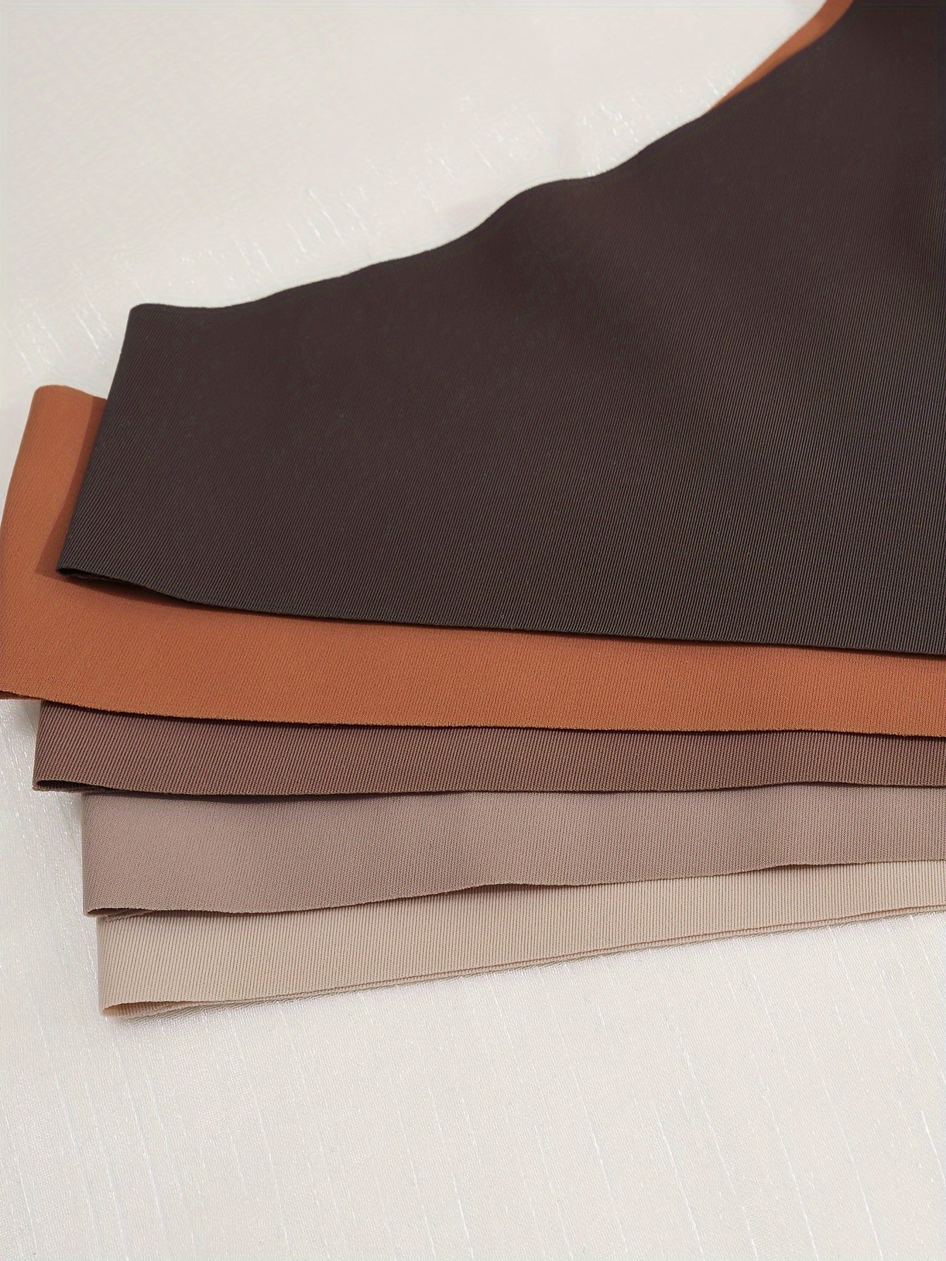 Women's Bikini Adhesive Triangle Underwear 5 Pieces Breathable Comfortable Solid