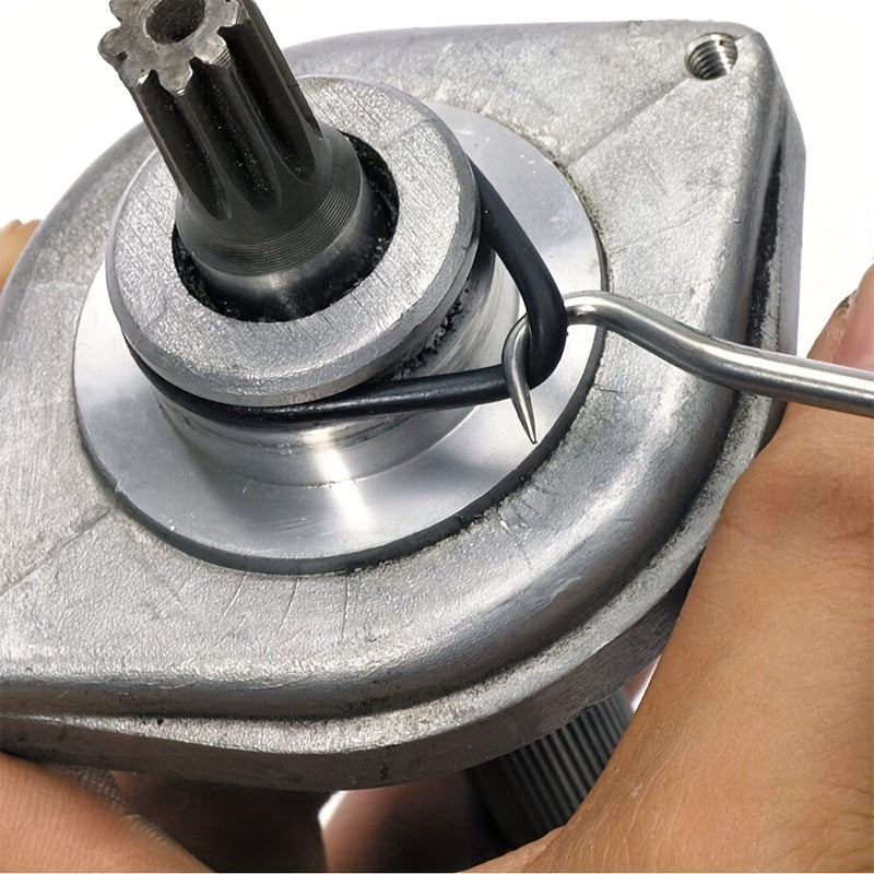 Juego de 4 piezas de herramientas para reparación de juntas de sellos de aceite con gancho y pinza para automóvil