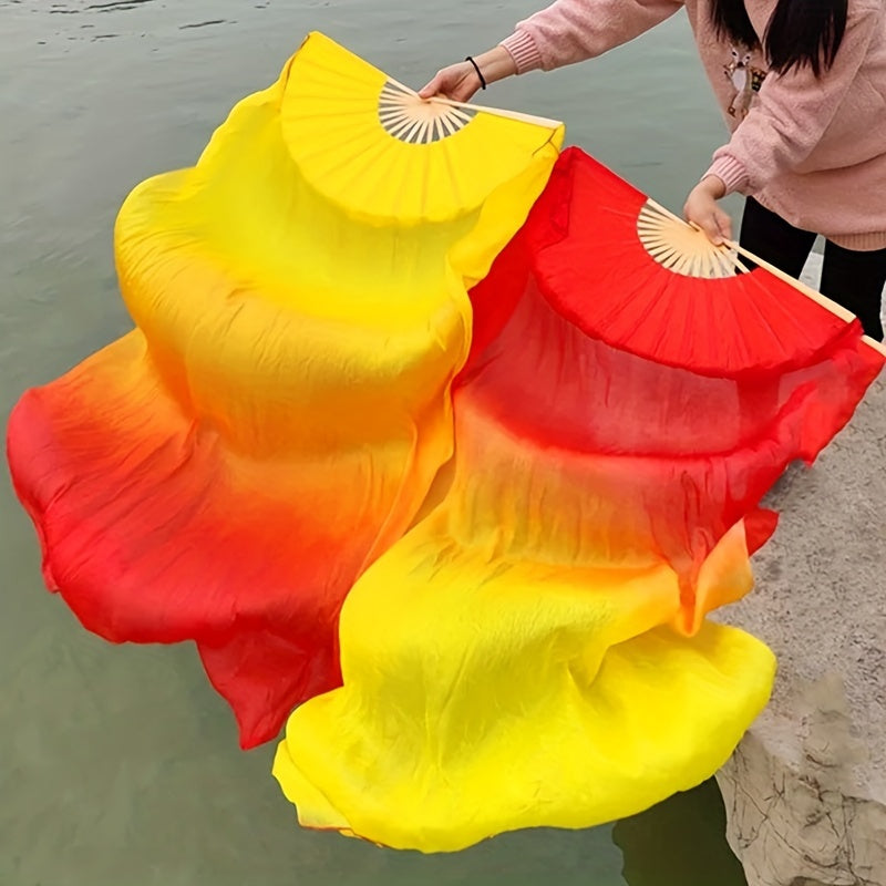 177.8cm Gradient Belly Dance Hoop for Right-Handed Performers Durable Silk-Like Texture