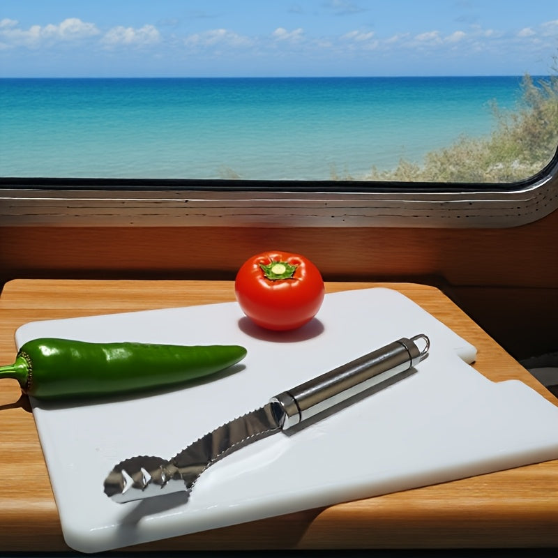 Stainless Steel Pepper Corer with Dust Collector for Home and RV Kitchen