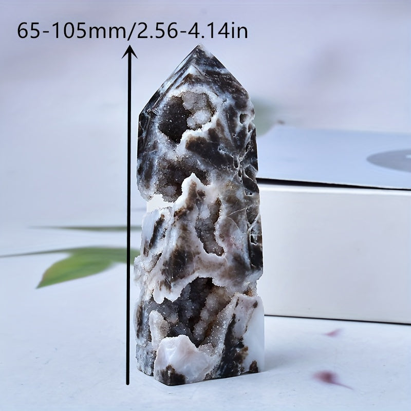 Natural Crystal Sphalerite Pillar for Home Decor and Interior Design