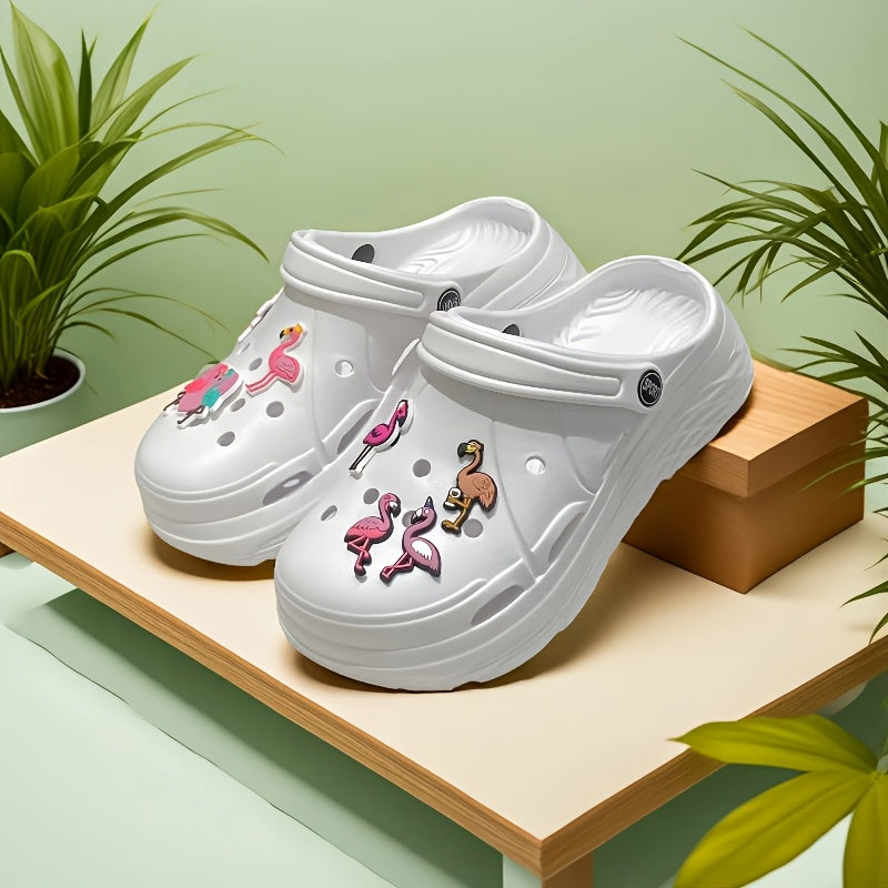 Women's Summer Clogs Lightweight EVA Sole Garden Beach Shoes Chic Accessories