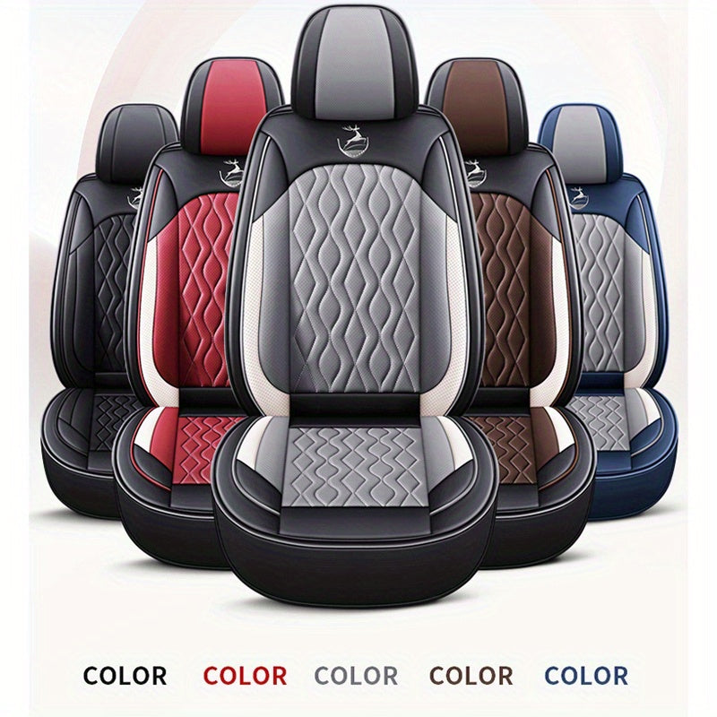 Boshqa ranglarda, oson o'rnatiladigan, besh o'rinli avtomobil o'rindiq qoplamalari to'liq to'plami