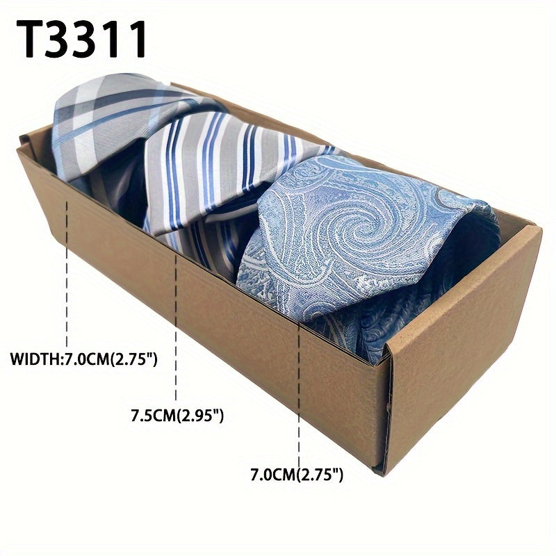 Men's Floral Pattern Tie Set for Weddings Groomsmen and Gifts